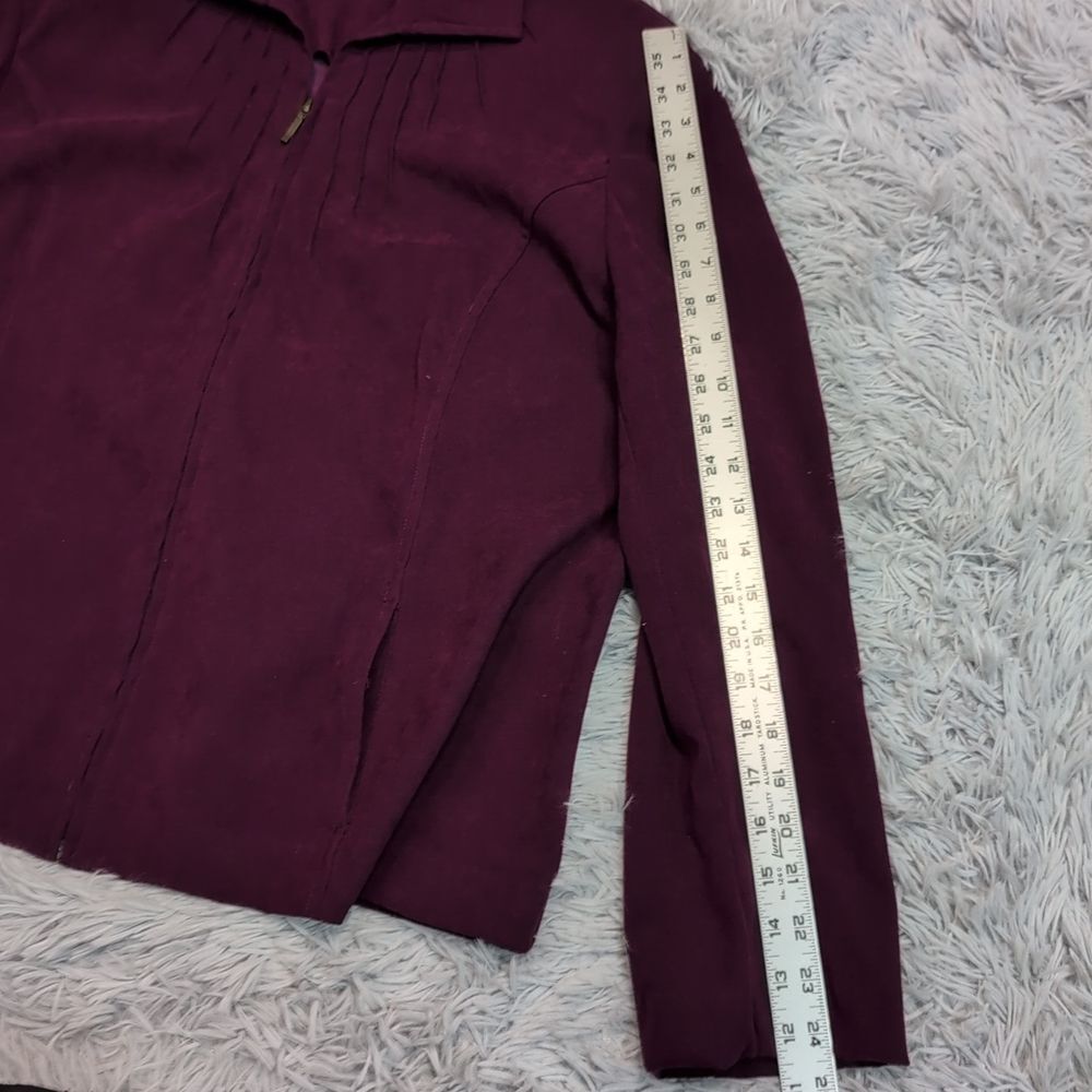Vintage Southern Lady Jacket Womens 20 Zip Up Lightweight Coat Pockets‎ Soft - Picture 5 of 11